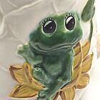 Kitschy vintage Neil The Frog Creamer Sears Roebuck Lily Pad Design années 1970