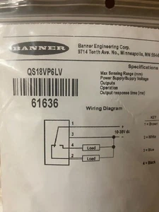Banner Engineering QS18VP6LV - Picture 1 of 1