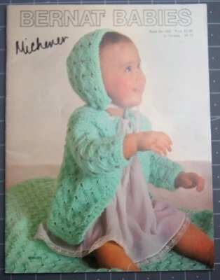 Bernat Babies Knitting  Knit  Vintage 1976 Booklet Bernat - Image 1 of 3
