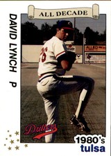 1990 Tulsa Drillers All Decade Best 16 David Lynch Bellingham Washington WA Card