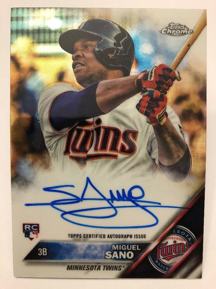 Miguel Sano Autograph 2016 Topps Chrome Baseball RC Rookie Auto - Image 1 of 1