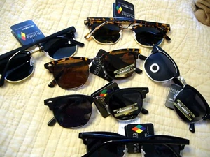 Gafas de sol polarizadas para hombre conjuntos de 2 pares años 80 aspecto retro gafas de sol para mujer P-WF13 - Imagen 1 de 11