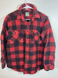 Appalachian Trail Herren Button Down Hemd Gr. Large rot schwarz Büffel Karo - Bild 1 von 4
