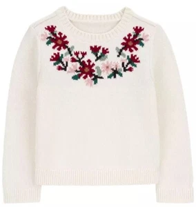 NEW WITH TAGS Girls Carters Holiday Crewneck Sweater - 6/6x - Christmas - Picture 1 of 2