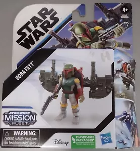 Star Wars Mission Fleet: Boba Fett Wing Suit Miniature Action Figure Set New - Picture 1 of 2