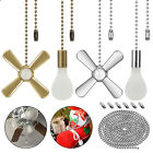 20ft Ceiling Fan Beaded Pull Chain Extension w/Connectors Home Light Bulb Decor