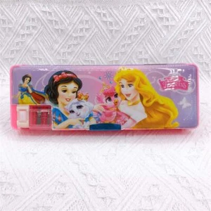 Disney Princess Pencil Case Box Vintage Style New pink - Picture 1 of 3