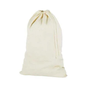 White Canvas Laundry Sorter Bag - Adult Use - Picture 1 of 5