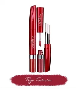 Esika Colorfix Duo Tattoo Intense Lippenstift, intensive Farbe: Rojo Passion - Bild 1 von 3