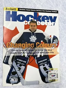 Revista Beckett firmada por Curtis Joesph PSA DNA Auto Toronto Maple Leafs - Imagen 1 de 4
