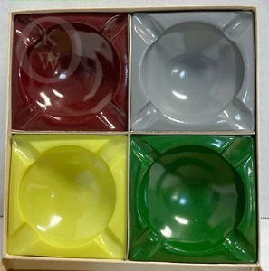 MCM ~ Vintage ~ NEU in Box * Hasel Atlas * 4er Set * Aschenbecher Schmuckgeschirr * 22052B S84 - Bild 1 von 4