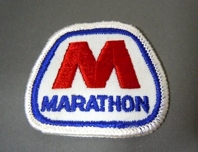 MARATHON GASOLINE Embroidered Sew On Uniform-Jacket Patch 2.25" - Image 1 of 2
