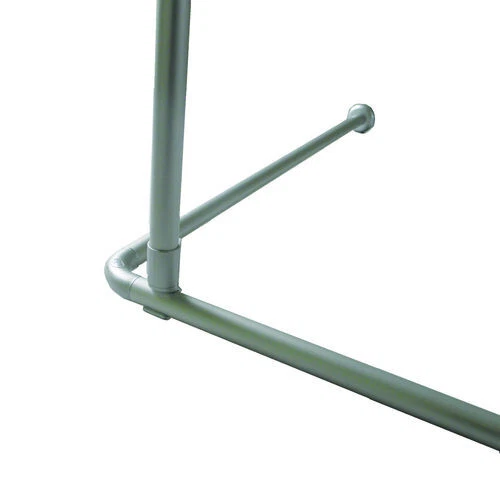 Alluminio Mount extra Lungo 120 CM! Per Asta per Tenda Doccia Argento Opaco - Immagine 1 di 1