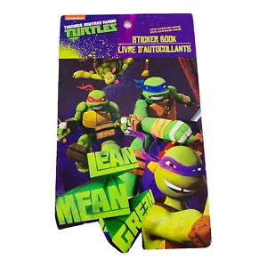 Pegatina de 5 páginas de las Tortugas Ninja Teenage Mutant verde delgado nuevo - Imagen 1 de 7