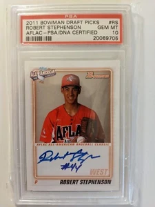 2011 Topps Bowman Draft Picks AFLAC Auto Autograph Robert Stephenson RC PSA 10 - Picture 1 of 1