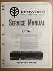 Kenwood L 01A Amplifier Service Manual