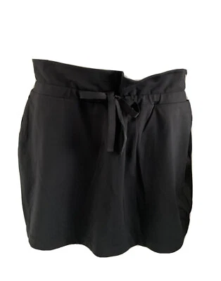 NUEVO SIN ETIQUETAS-ATLETA SKORT DEPORTIVO CORDÓN, BOLSILLOS, BOLSILLO TRASERO CON CREMALLERA, TALLA XL COLOR NEGRO Foto 1 de 4