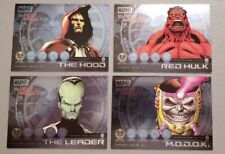 2010 Marvel Heroes & Villains: Most Wanted Insert Cards- Lot of 4- #1,2,3,4
