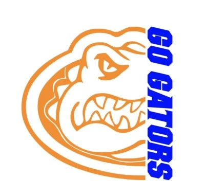 Go Gators Florida University Decal You Pick Color Car Truck Laptop - Image 1 of 2