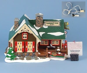 Dept 56 Snow Village FISHERMAN'S NOOK RESORT, Mint Condition! - Imagen 1 de 9