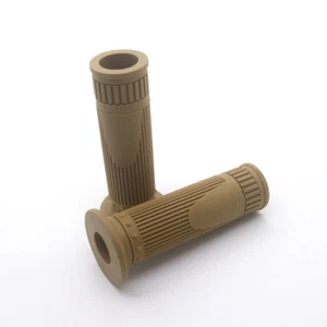 7/8'' 22mm Retro Vintage Rubber Handlebar Hand Grip For Cafe Racer Bobber Custom - Picture 1 of 17