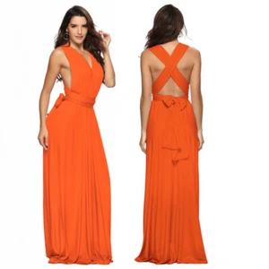 Mujeres Vestido de Noche Envolvente Multivía Dama de honor Noche Formal Vestidos Largos - Imagen 1 de 34