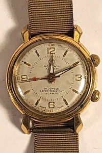 VINTAGE RODANIA ALARM SWISS MADE WATCH WORKING BREVET 5001B - Picture 1 of 5