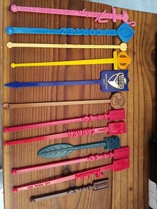 Vintage glass drink stirrers - Picture 1 of 5