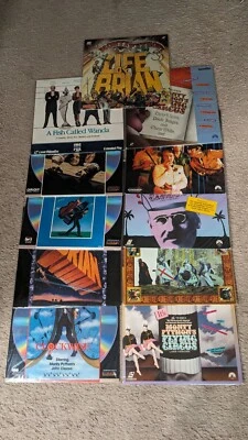 Lot of 11 john Cleese Monty Python Comedy Laserdiscs Life of Brian Holy Grail + Foto 1 de 4