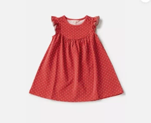 Matilda Jane Sz 4 HEART TO HEART Red Dot Pearl Dress Brilliant Daydream - Picture 1 of 5
