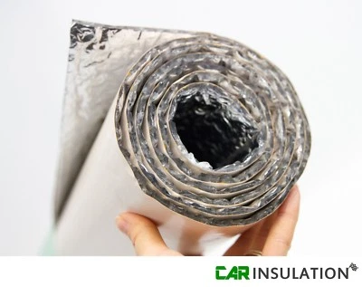 1.2m² Camper Van Insulation Adhesive Silver Bubble Foil Vapour Barrier Car Boat - Image 1 of 4
