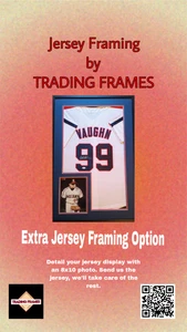 Custom Jersey Framing - Sports Display With 8x10 Photo Plaque Framed - Picture 1 of 7
