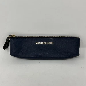 Michael Kors Pencil Case Blue/Gold Multipurpose - Picture 1 of 8