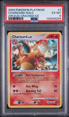 Charizard 1/99 Rare Cracked Ice Holo - Arceus 2009 - Image 1 of 2