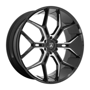 26x10 Asanti Black ABL-38 MONARCH TRUCK Gloss Black Milled Wheel 6x135 (35mm) - Picture 1 of 5