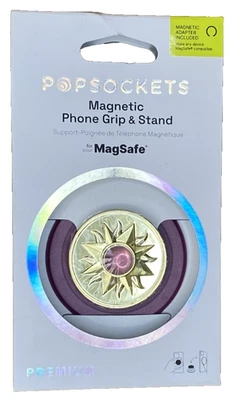 PopSockets Magnetic phone Grip with Magsafe - Enamel Sun Jewel Mauve - Image 1 of 2