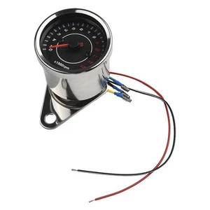 Compte-Tours 6.5cm Diamètre Dc 12V Acier Inoxydable Applicable À Tout Motocycles - Photo 1 sur 12