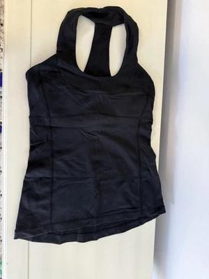 Lululemon Black Scoop Neck Athletic Workout Tank in Size 6 (First Release) - Image 1 of 4