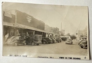 Ozark County Gainesville MO Coca Cola Firestone Vintage RPPC foto reale cartolina - Foto 1 di 13