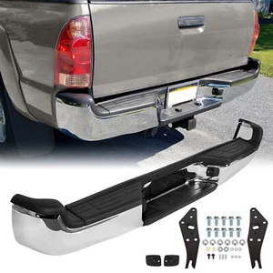Chrome Rear Step Bumper Assembly For 2005-2015 Toyota Tacoma Pickup #TO1103113 - Picture 1 of 20