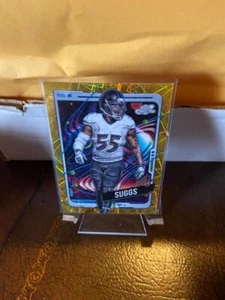 2024 TOPPS COSMIC CHROME TERRELL SUGGS GOLD INTERSTELLAR REFRACTOR CARD #D 08/50 - Picture 1 of 2