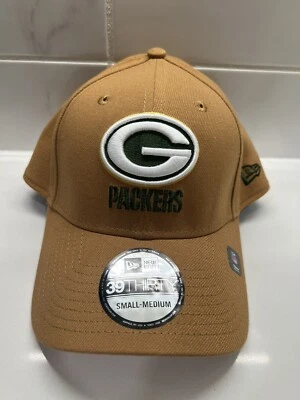 Gorra New Era 39THIRTY Green Bay Packers NFL Bronce Tostado Marrón Flexible S/M Foto 1 de 4