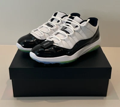 DS NUEVO EN CAJA 2018 Nike Air Jordan 11 Golf Blanco Negro-Voltio AQ0963-101 Hombres talla 9 Foto 1 de 4