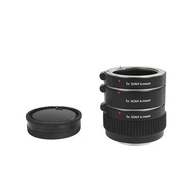 Movo Auto Focus Macro AF Lens Extension Tube Set for Sony Alpha DSLR Camera - Image 1 of 4