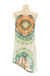 TopShop Women`s Multi Floral Asymmetric Hem Dress 04P41Y Size US 6 Uk 10 NWOT - Imagen 1 de 2
