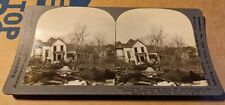 Stereoview Omaha Nebraska Tornado March 23 1913 Homes Completely Wrecked