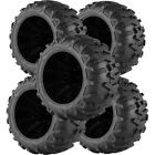 (Qty 5) 24X8x12 Efx Motoforce  Lrc Black Wall Tires