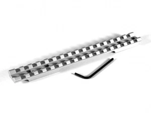 EGW Savage Round Back Short Action Picatinny Rail Scope Mount 0 MOA Silver 41010 - Picture 1 of 3