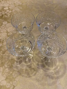 Set 4 bicchieri sorbetto champagne cristallo vintage - Foto 1 di 6