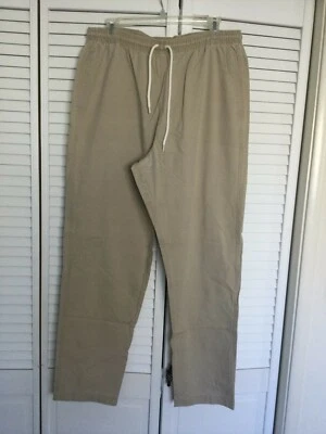 S.C.R.U.B.S. BEIGE PANTS Size MED AVERAGE / TALL LENGTH  3 POCKETS 100% COTTON - Image 1 of 4
